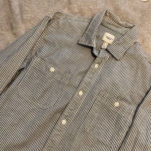 Men’s Land’s End Long Sleeve Button Up Shirt